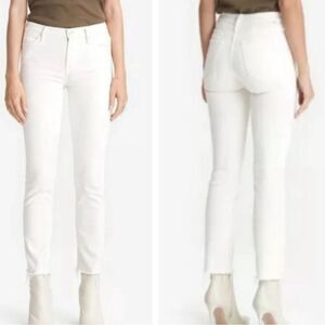 Mother The Rascal Crop Fray in Cream Puffs  30